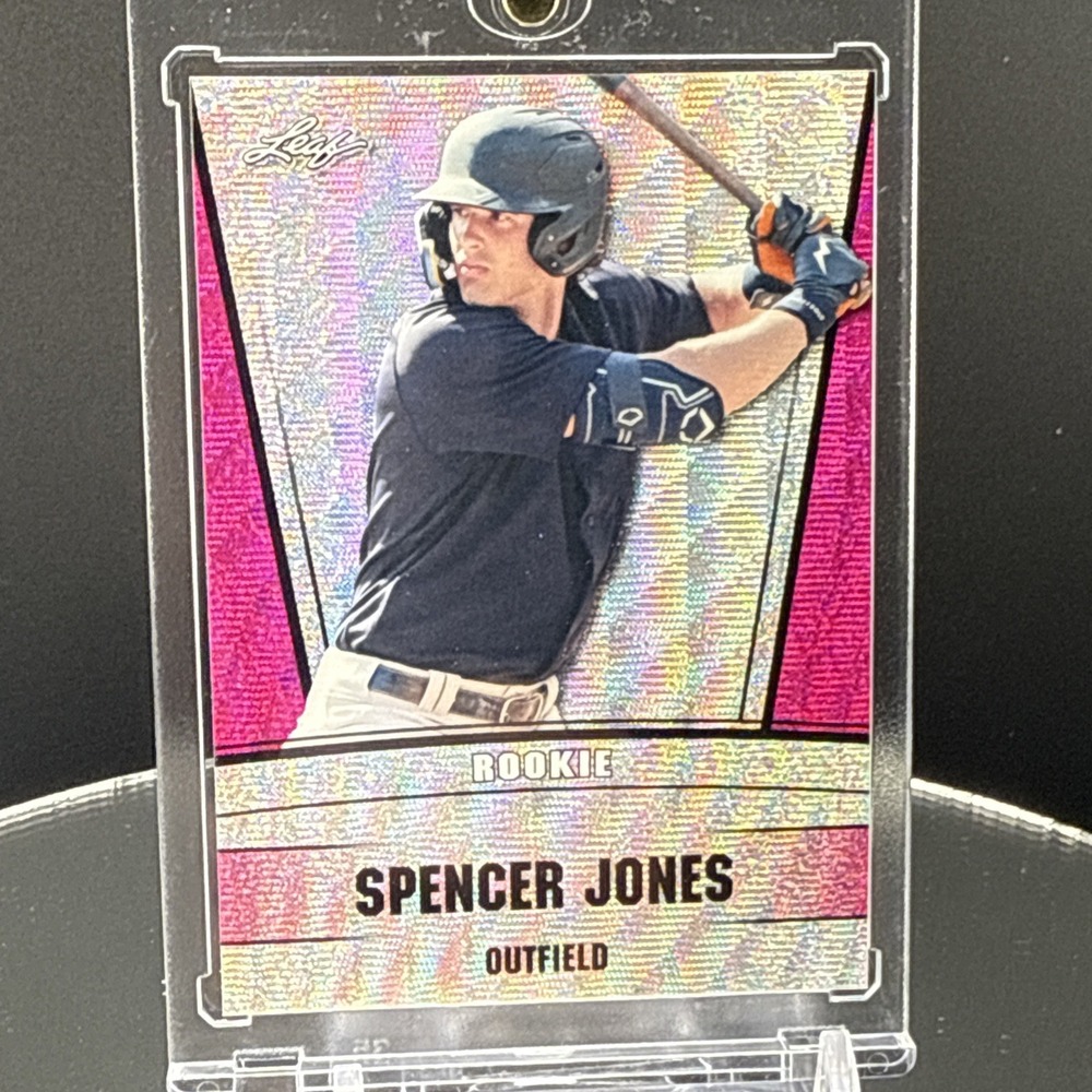 2023 Leaf Spencer Jones Purple Holo Refractor RC 1/10 Bookend - Picture 4 of 4